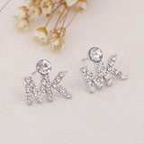 New fashion letters MK stud earrings