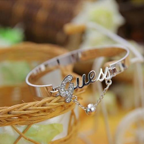 Fashion Womens Charm Bangle Gold Silver Bracelets