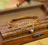 Fashion Womens Charm Bangle Gold Silver Bracelets