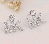 MK fashion rhinestone stud earring