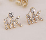 MK fashion rhinestone stud earring