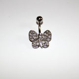 buterfly Barbell Bar Belly Navel Ring Body Piercing