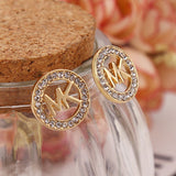 1Pair Women MK Fashion Rhinestone