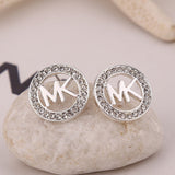 1Pair Women MK Fashion Rhinestone